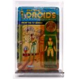 Kenner Star Wars Droids Cartoon Kea Moll 3 3/4" vintage figure, housed on the original backing card,