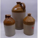 A large stoneware flagon, impressed mark for Pearson & Co Whittington Moor Potteries of