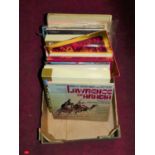 A box of assorted LPs, mainly being classical and film soundtracks, to include Lawrence of Arabia,