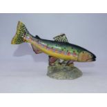 A Beswick figure of a golden trout, model No.1246, designed by Arthur Greddington, h.15cmGenerally