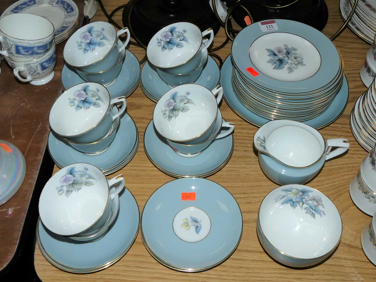 A Royal Worcester ten-place setting part dinner and tea service, in the Woodland pattern