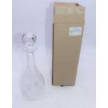 A Royal Scot Crystal wine decanter in the St Giles pattern, No.9015, boxed