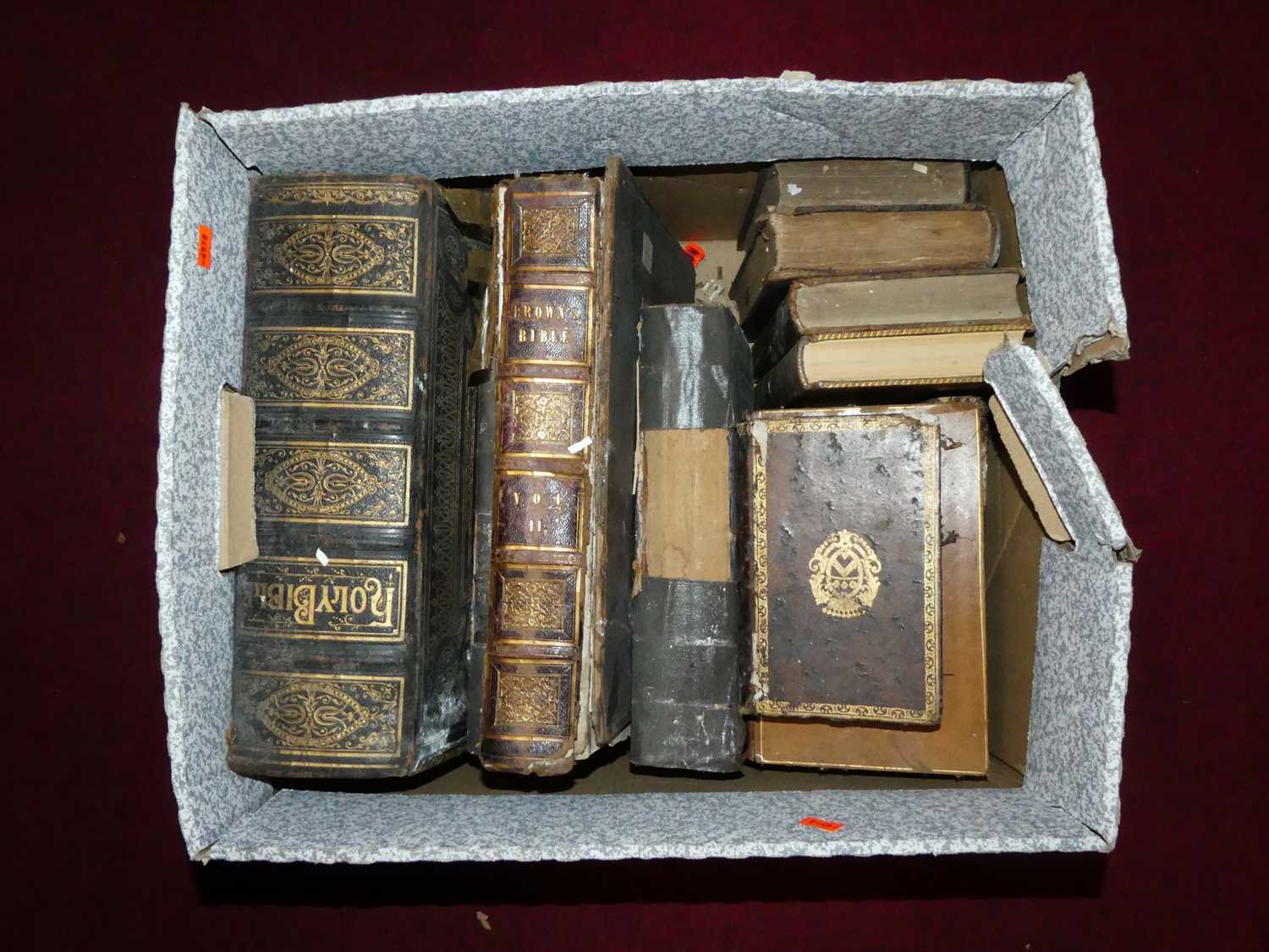 Three boxes of miscellaneous mainly leather bound books to include Shakespeare, William: The Plays - Image 4 of 4