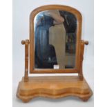 A Victorian maple swing framed toiletry mirror, height 55cm