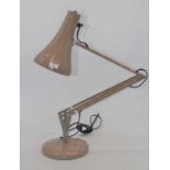 A 1970s Herbert Terry style brown painted angle poise desk lamp, stamped Angle Poise Lighting