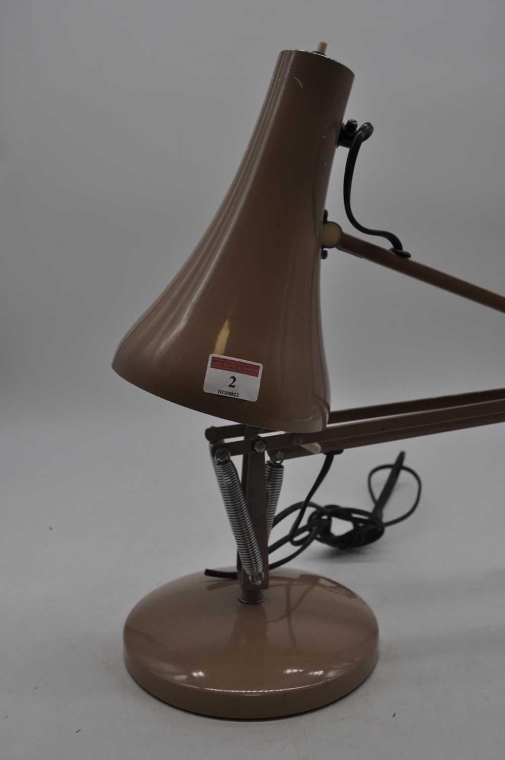 A 1970s Herbert Terry style brown painted angle poise desk lamp, stamped Angle Poise Lighting - Bild 2 aus 6