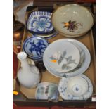 A collection of Royal Copenhagen to include vases, plates and bowls