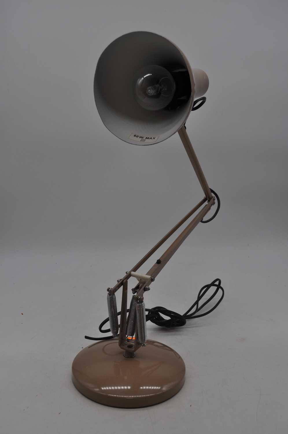 A 1970s Herbert Terry style brown painted angle poise desk lamp, stamped Angle Poise Lighting - Bild 3 aus 6