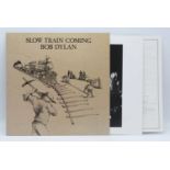 Bob Dylan, Slow Train Coming, CBS/Columbia label, Japanese pressing 25AP1610 with pictorial inner