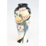 A contemporary Moorcroft Royal Wedding pattern vase, of baluster form, underglaze tube-line