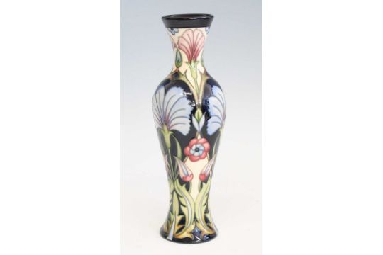 A contemporary Moorcroft Casablanca pattern vase, of baluster form, underglaze tube-line decorated - Image 2 of 3