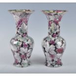 A pair of Art Deco Grimwades Royal Winton lustreware vases, each of baluster form, decorated with