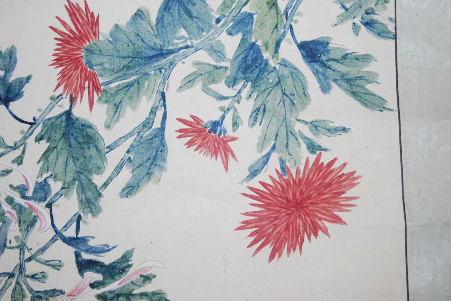 Yuan Yunyi (袁韻宜) (1920-2004) - Chrysanthemums, Republic of China scroll painting dated 1944, ink - Image 19 of 31