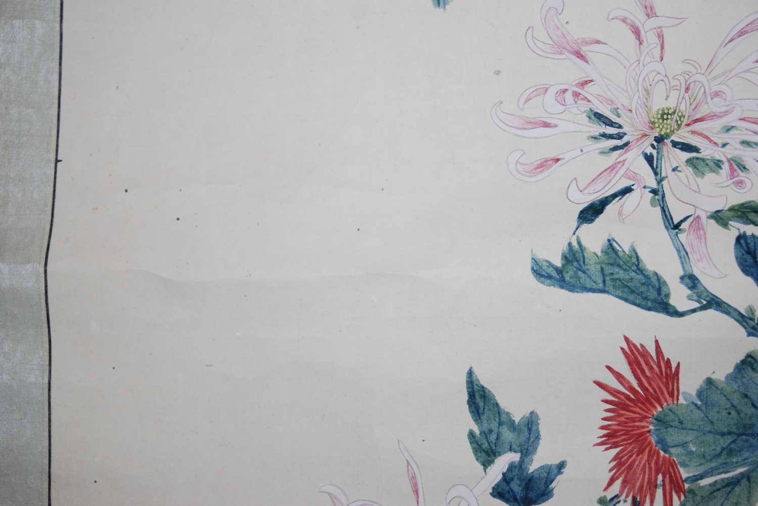 Yuan Yunyi (袁韻宜) (1920-2004) - Chrysanthemums, Republic of China scroll painting dated 1944, ink - Image 22 of 31