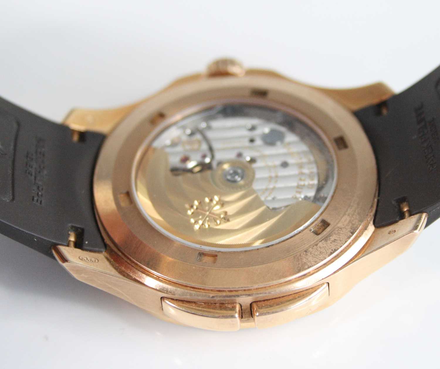 Patek Philippe - a fine gent's 18ct rose gold Aquanaut Travel Time wristwatch, ref. 5164R-001, - Bild 4 aus 17