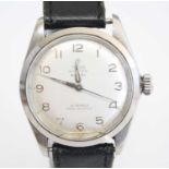 A gent's stainless steel Tudor Oyster Royal 21 jewel shock resisting manual wind wristwatch,