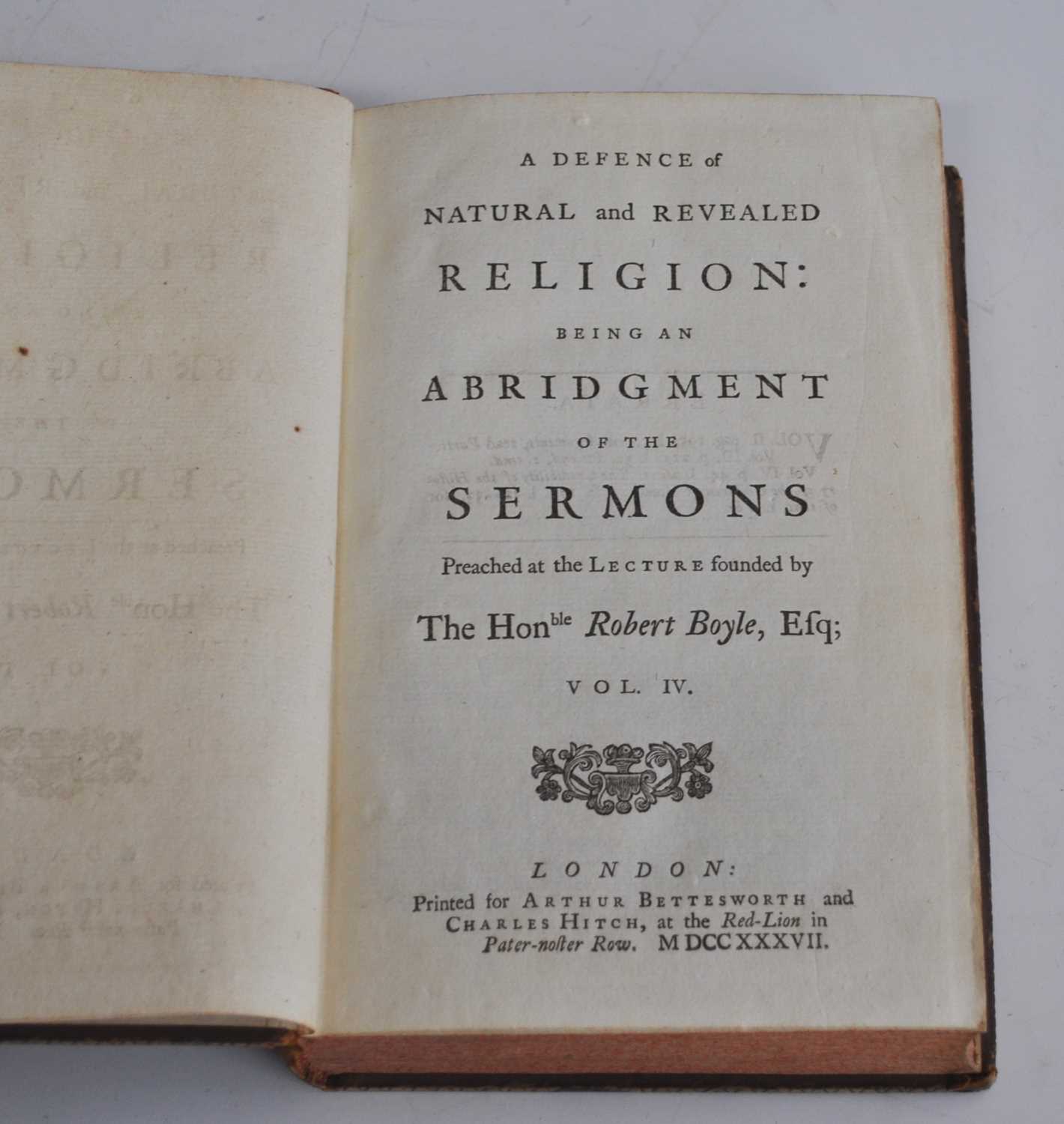 Boyle Lectures. A Defence of Natural and Revealed Religion: Being An Abridgement Of The Sermons - Bild 5 aus 5