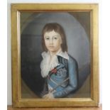 After Alexander Kucharski (1741-1819) - Half-length portrait of Louis XVII (Le Petit Dauphin),