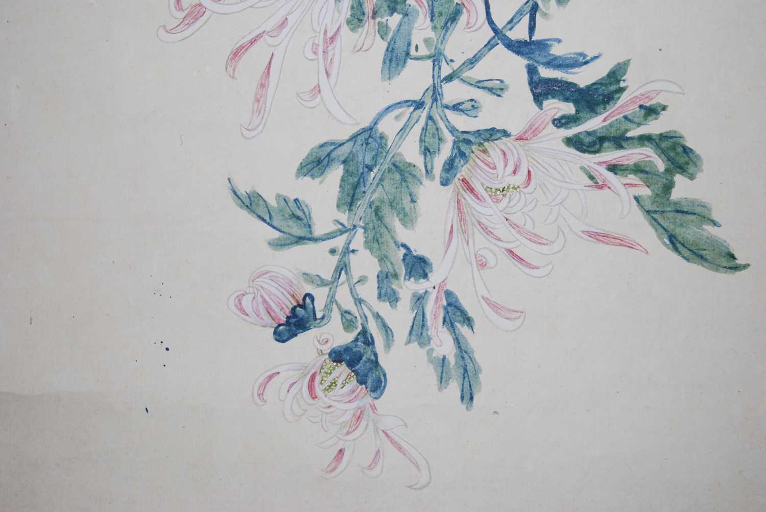 Yuan Yunyi (袁韻宜) (1920-2004) - Chrysanthemums, Republic of China scroll painting dated 1944, ink - Image 18 of 31