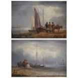 Attributed to John Wallace Tucker (1808-1869) - Pair: Awaiting the catch and Unloading the catch,