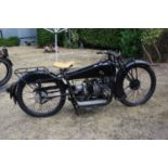 A 1921 ABC 398cc motorcycle Registration No. EK1496 Chassis No. 2741 Engine No. 3387 In black.