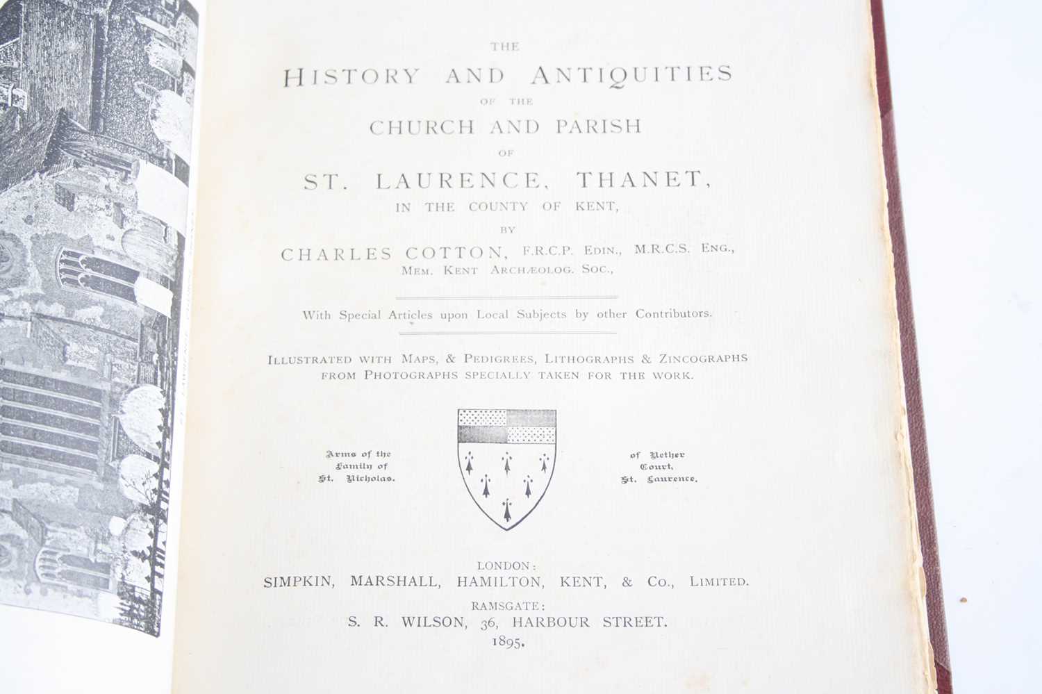 Cotton, Charles: The History And Antiquities Of The Church And Parish Of St. Laurence, Thanet, In - Bild 2 aus 4