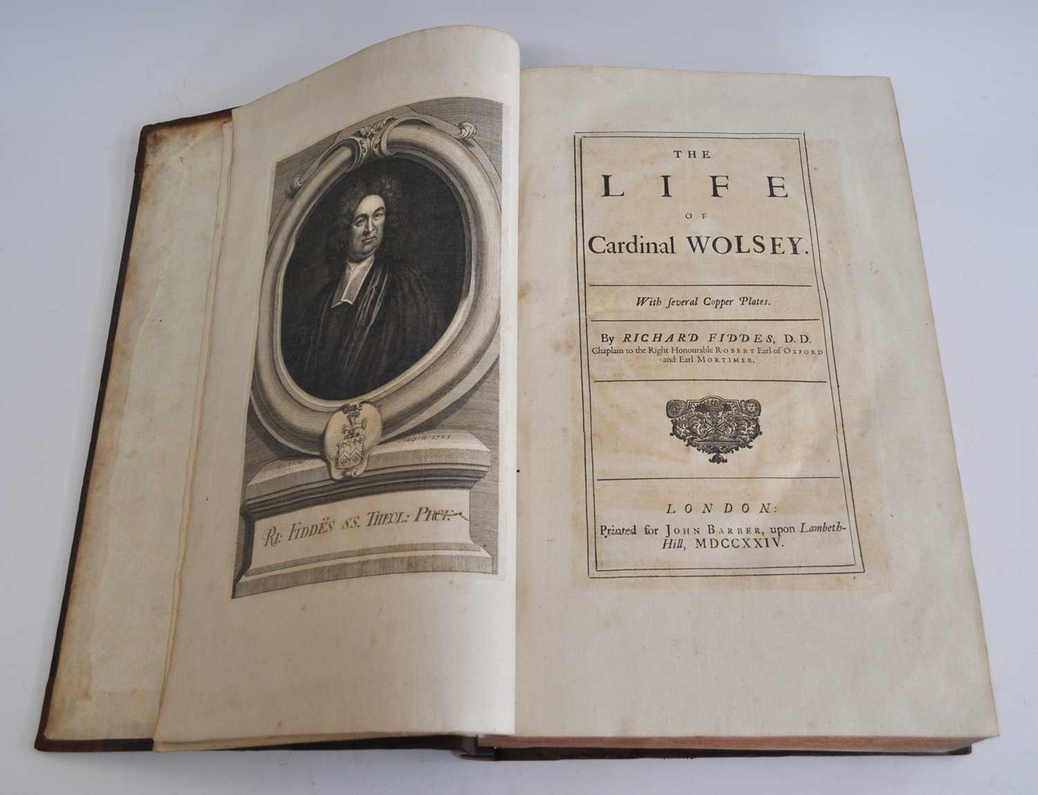 Fiddes, Richard: The Life Of Cardinal Wolsey, With Several Copper Plates, London: Printed for John - Bild 2 aus 10