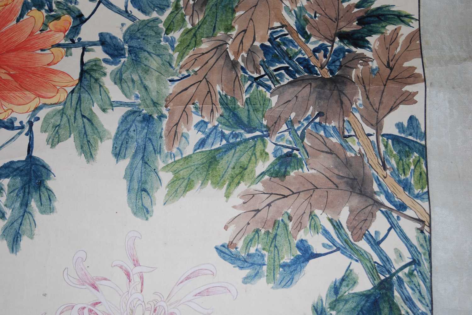Yuan Yunyi (袁韻宜) (1920-2004) - Chrysanthemums, Republic of China scroll painting dated 1944, ink - Image 24 of 31