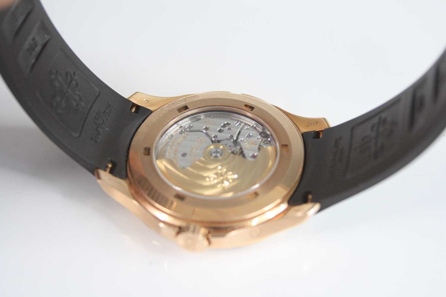 Patek Philippe - a fine gent's 18ct rose gold Aquanaut Travel Time wristwatch, ref. 5164R-001, - Bild 3 aus 17