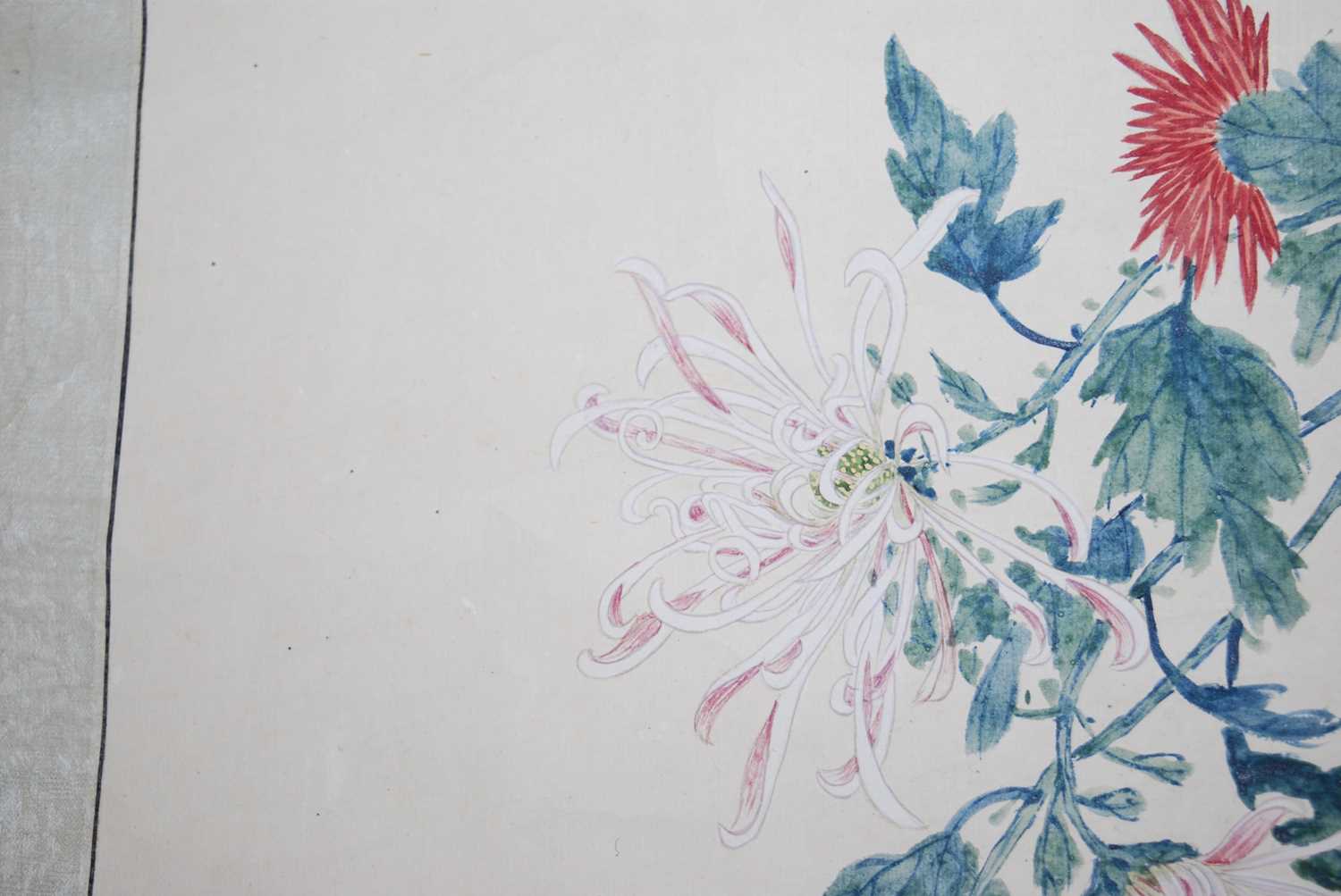 Yuan Yunyi (袁韻宜) (1920-2004) - Chrysanthemums, Republic of China scroll painting dated 1944, ink - Image 20 of 31