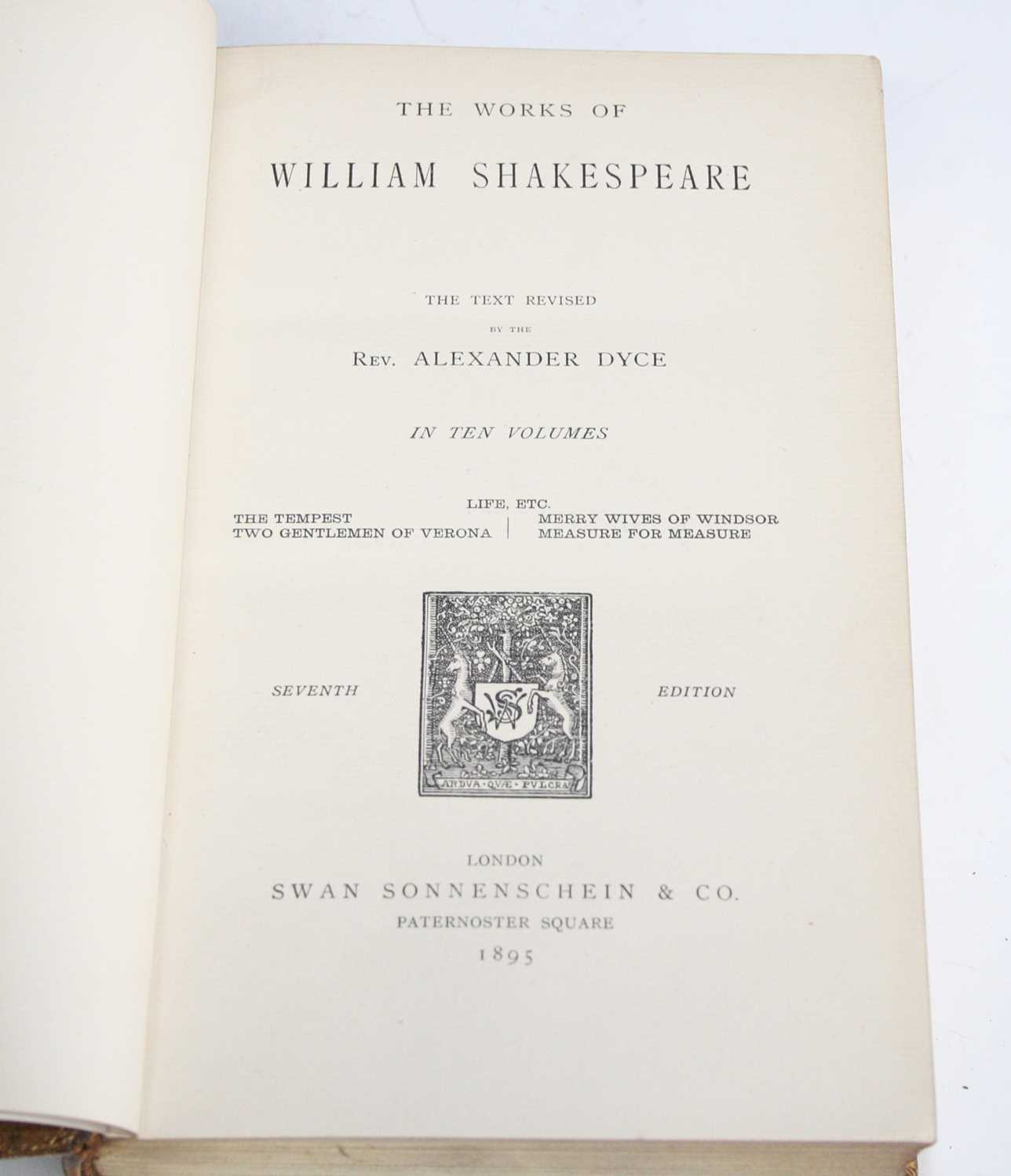 Shakespeare, William: The Works Of, The Text Revised By The Rev. Alexander Dyce In Ten Volumes, - Bild 3 aus 3