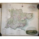 After Emanuel Bowen - an accurate map of the county of Essex divided into its hundreds, 54x70cm,