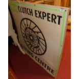 A laminate square advertising sign for Valeo Clutch Expert Fitting Centre, 100 x 100cm