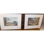 Cecil Aldin - The Blue Market Races, lithograph, and after R Havell Jnr - Set of four shooting