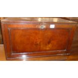 A 19th century mahogany table-top collectors chest, having a fall-front with three interior drawers,