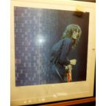 Sandra Lawrence, Led Zeppelin's Jimmy Page on stage, artists proof lithograph, no 6/30, signed and