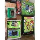 A large collection of boxed Subbuteo FA Premier League set, and a boxed Subbuteo accessories (2)