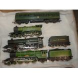 Three Hornby 00 locomotives and a Hornby carriage (4)