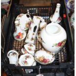 A collection of Royal Albert Old Country Roses pattern wares