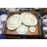 A collection of Clarice Cliff dinnerwares