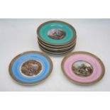 A collection of Victorian prattware plates, dia.22cm (12)