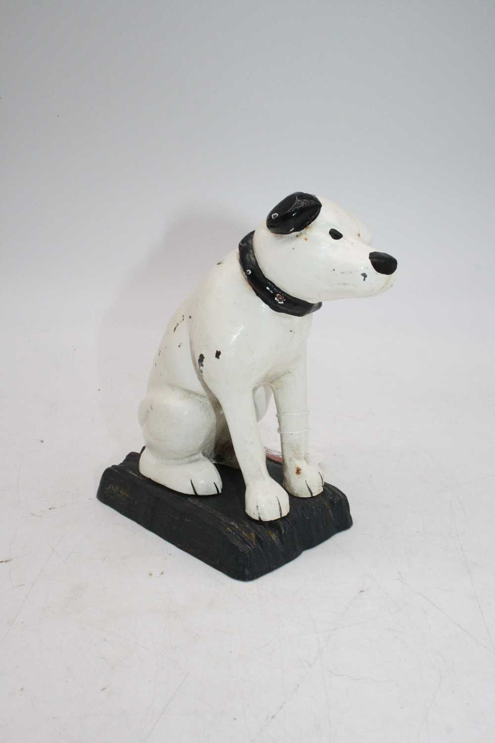 A reproduction cast iron model of Nipper, h.15cm - Bild 4 aus 4