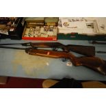 A Webley & Scott Vulcan .22 break barrel air rifle; together with a Webley & Scott Jaguar break