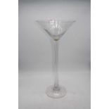 An oversized Martini glass, h.60cm