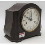 A 1930s Smiths bakelite cased mantel clock, h.18cm