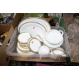 A Royal Doulton Clarendon pattern part dinner service