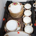 A Royal Albert Old Country Roses pattern part tea and dinner service