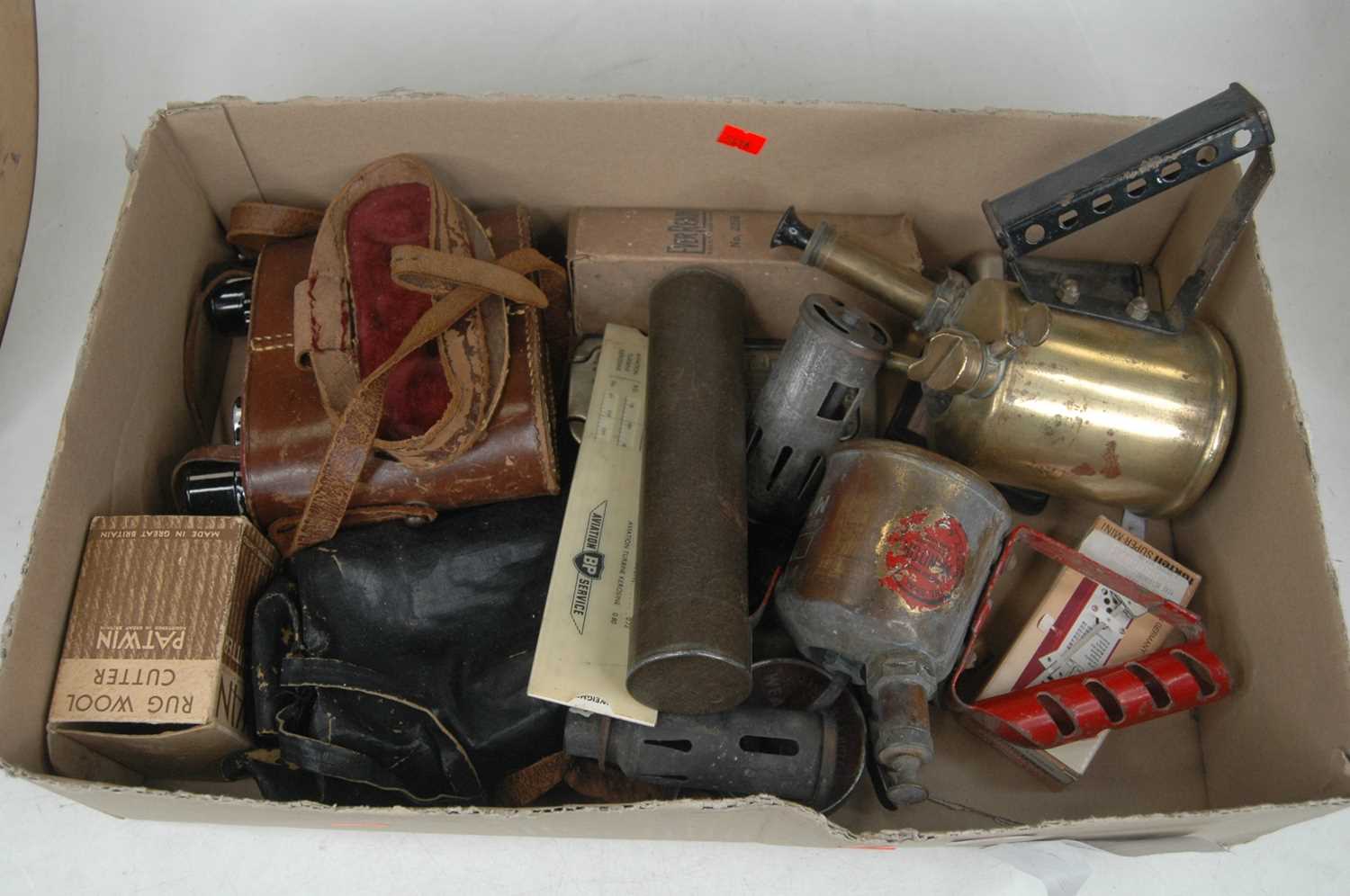A collection of miscellaneous items, to include a pair of French binoculars in leather case, Rolls