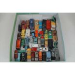 A collection of assorted loose and playworn diecast toy vehicles, to include Corgi Toys James Bond