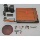 A collection of miscellaneous items, to include a brass novelty vesta in the form of an African